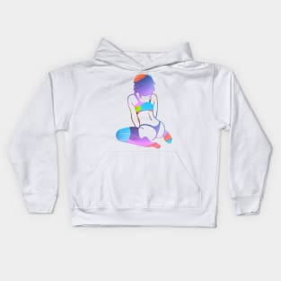 Romantic Girl Art Kids Hoodie